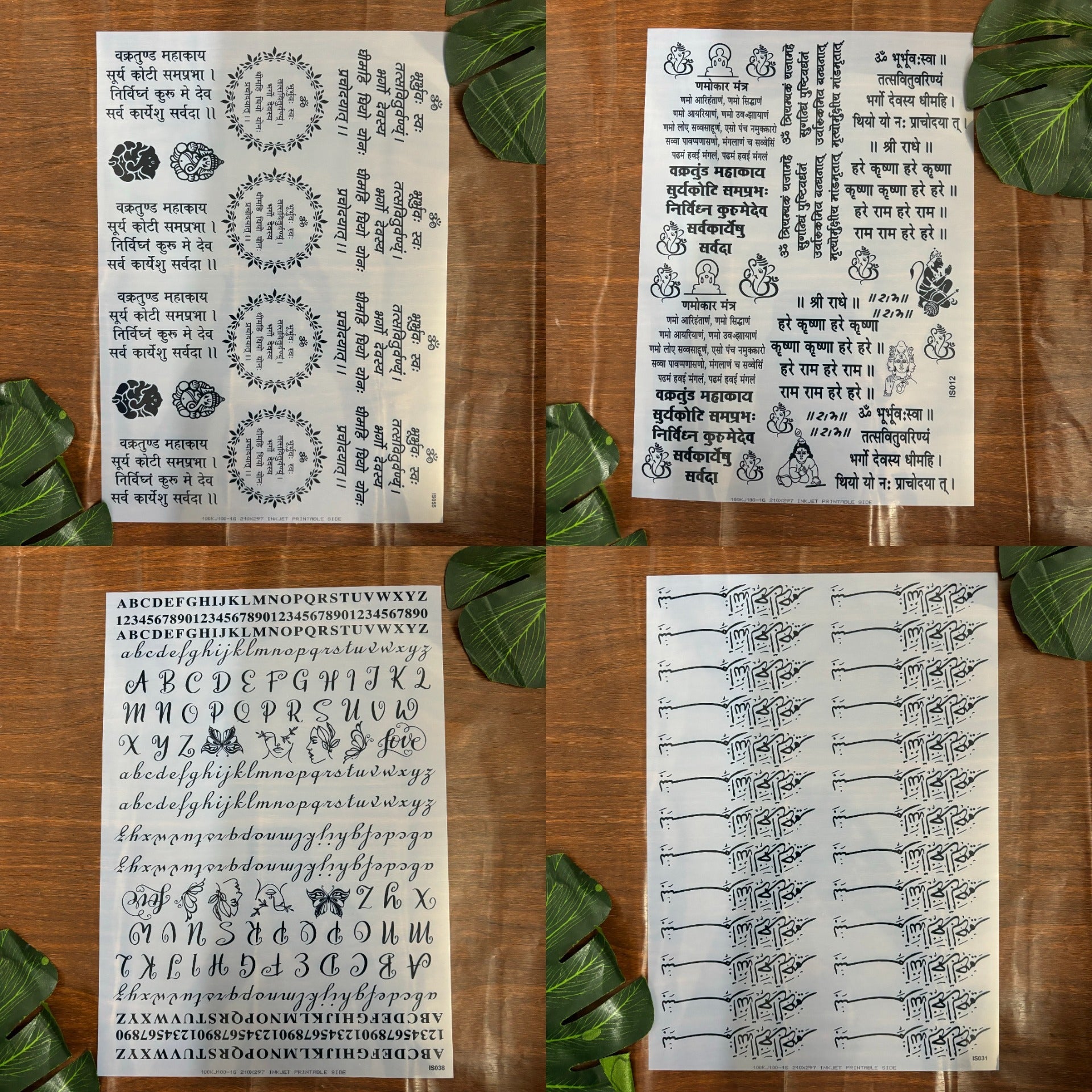 Resin Insert Sheets for DIY At Our Kraft Store