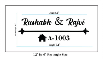 Customize Nameplate Base + Acrylic Name (Design 7)