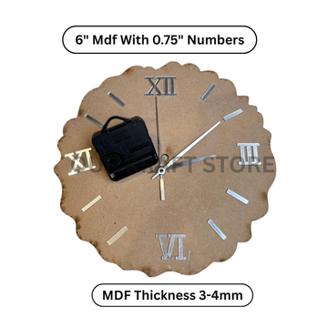 Mdf Clock Set With Numbers