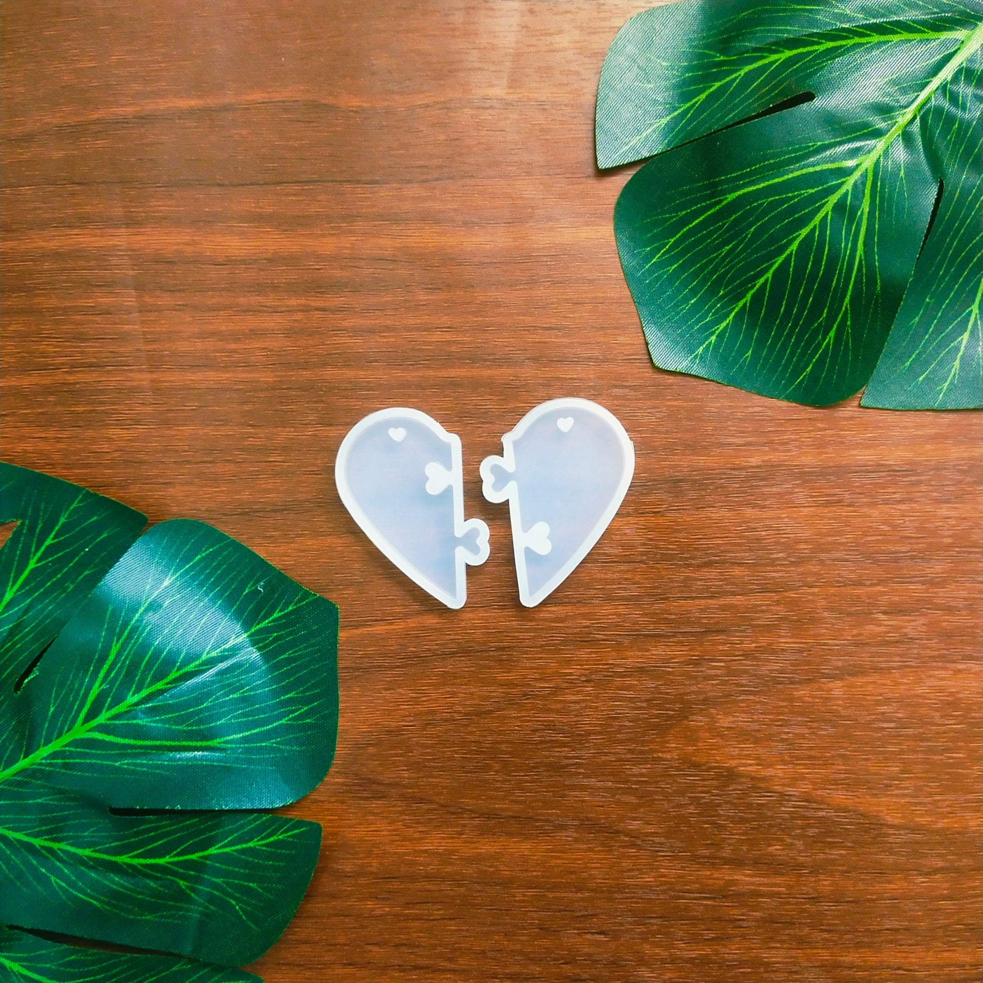 2 Piece Heart Puzzle Mould