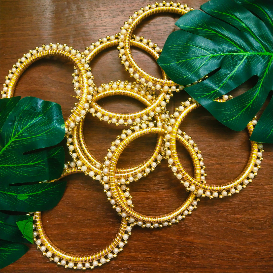 4 Inch Pearl Ring For Diwali