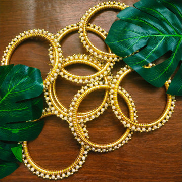 4 Inch Pearl Ring For Diwali