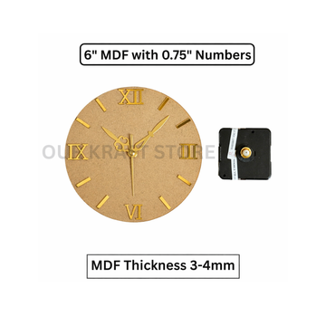 MDF Clock Set With Numbers