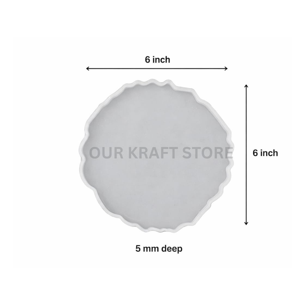 6 Inch Agate Round Mould – Our Kraft Store
