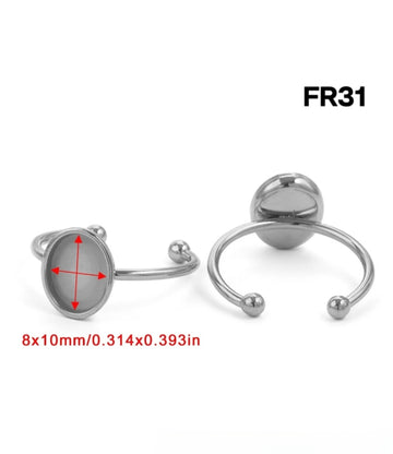 Anti turnish Ring Bazel In Silver