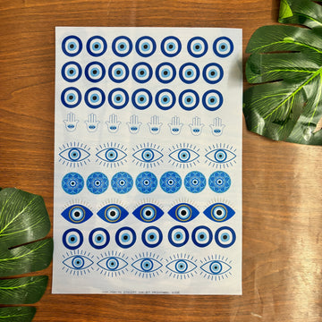 Blue Evil Eye Insert Sheets