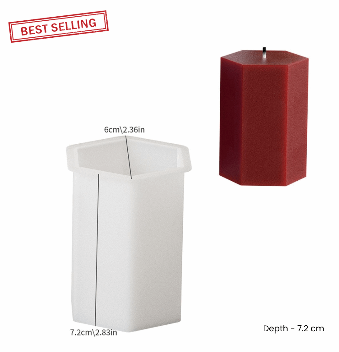 Hexagon Candle Mold