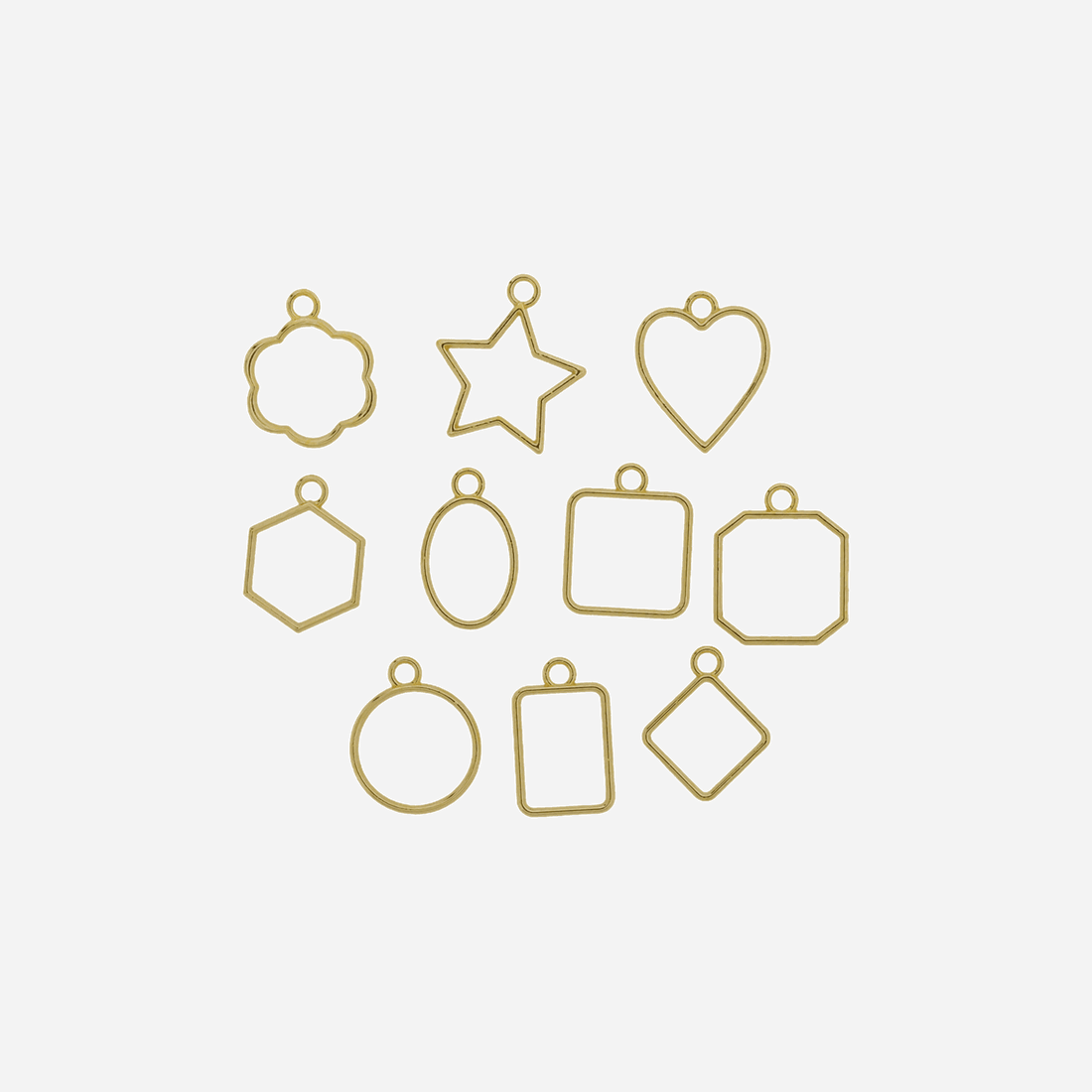 Gold MIni Pendent Bezels