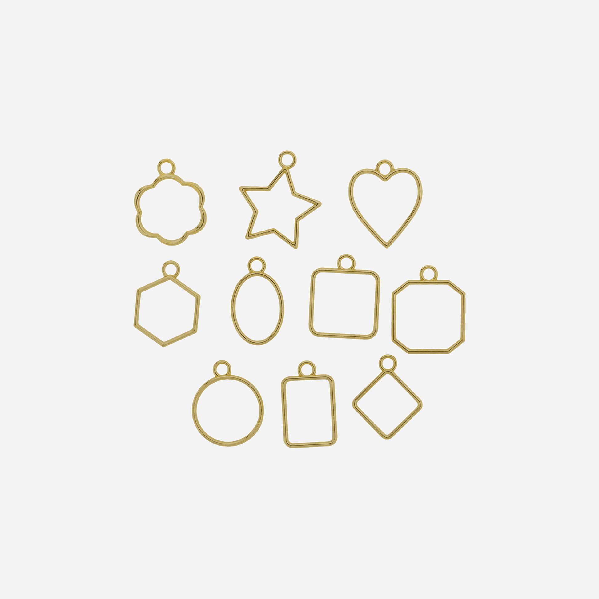 Gold MIni Pendent Bezels