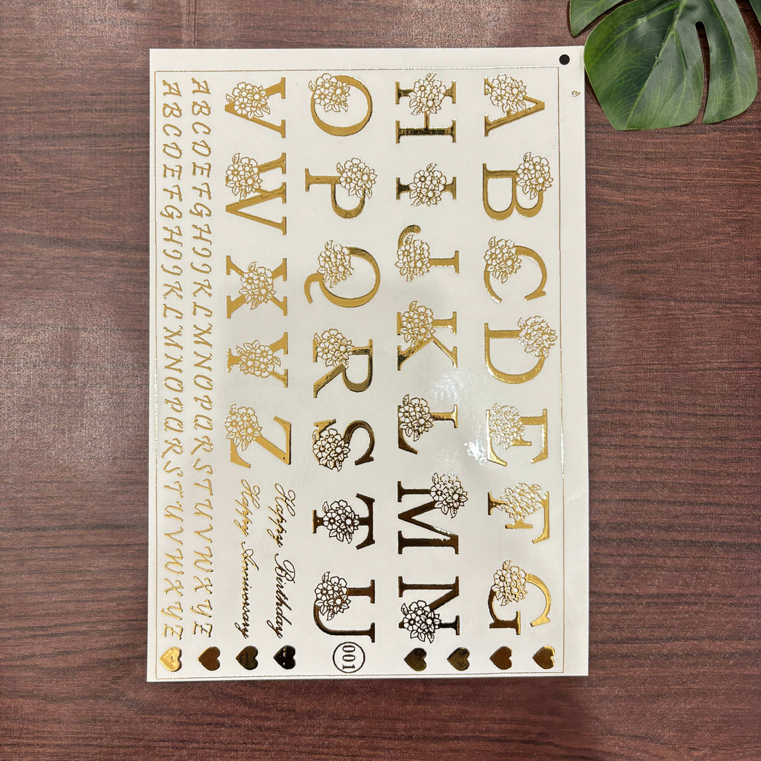 Alphabet Emboss Sheet