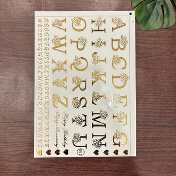Alphabet Emboss Sheet