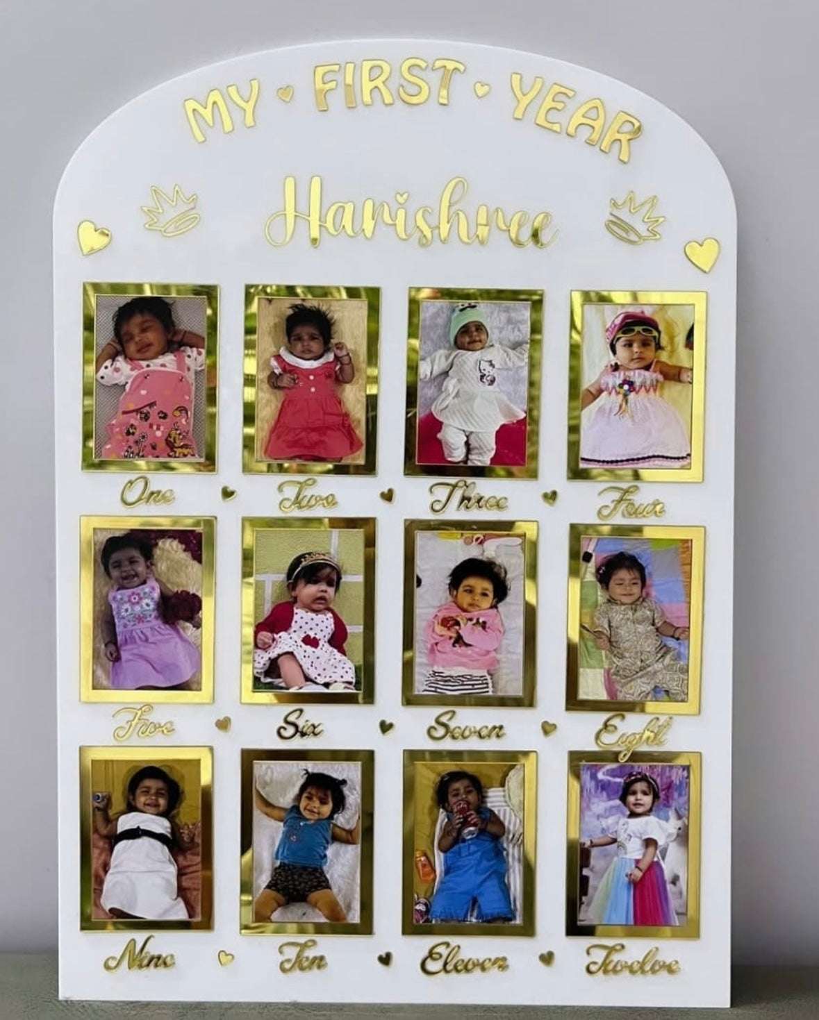 Baby Year Frame Customisation