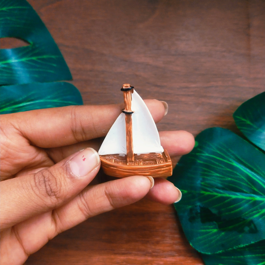 Wooden Sail Boat Miniature