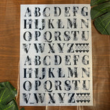 Alphabet Insert Sheet