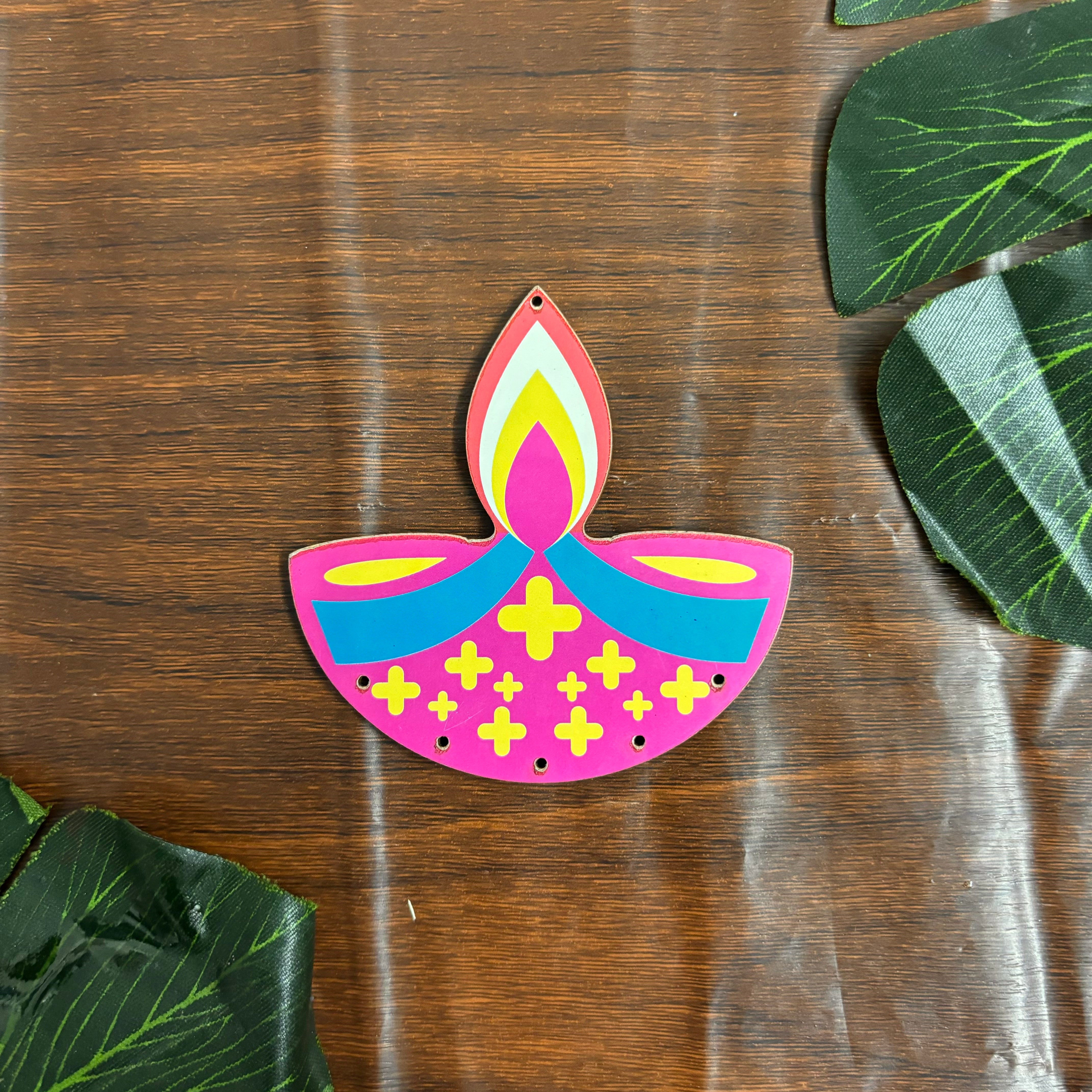 Mdf Printed Diya Cutout