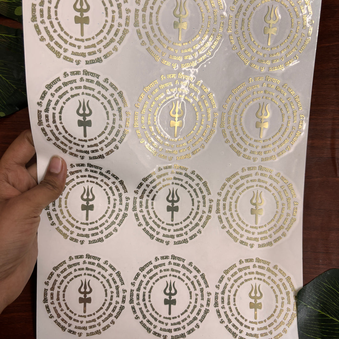 Shiv Mantra Metal Stickers