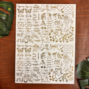 Mix Thoughts Metal Stickers