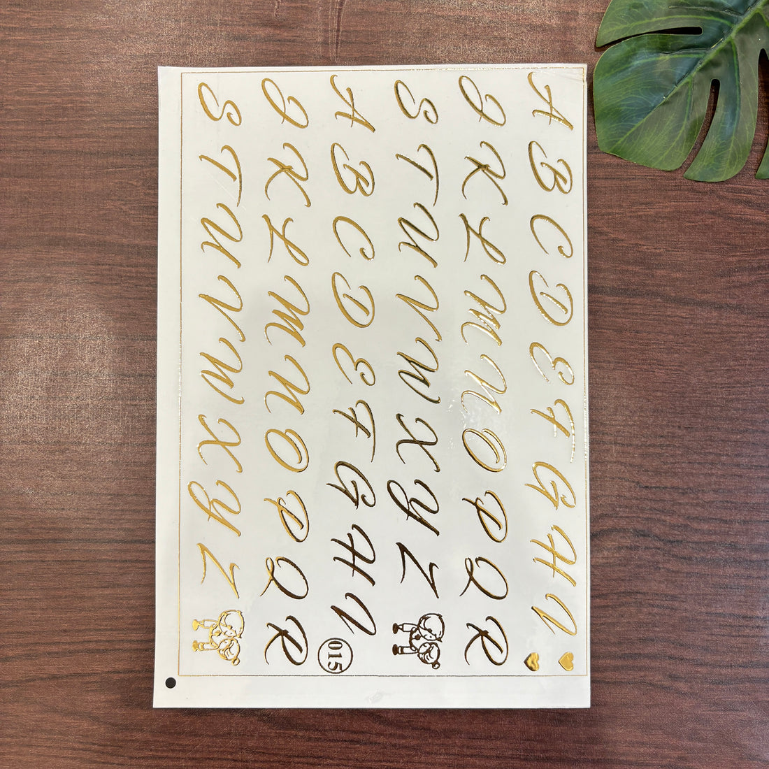 Alphabet Emboss Sheet