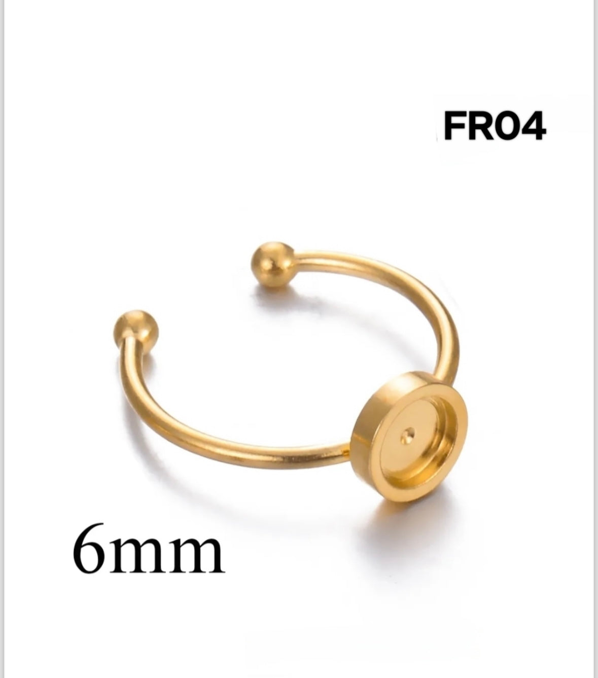 Anti turnish Ring Bezel