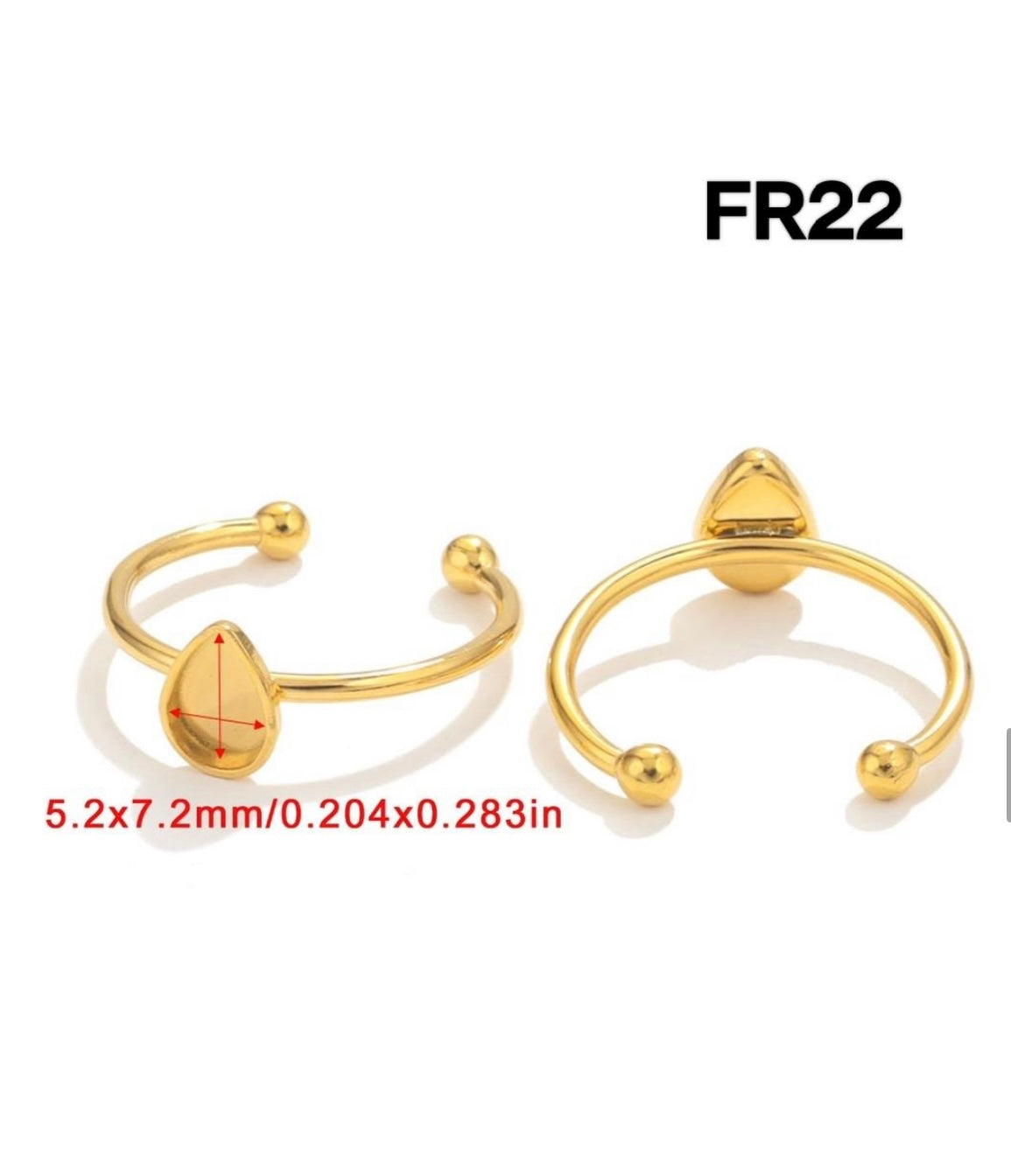 Anti turnish Ring bezel