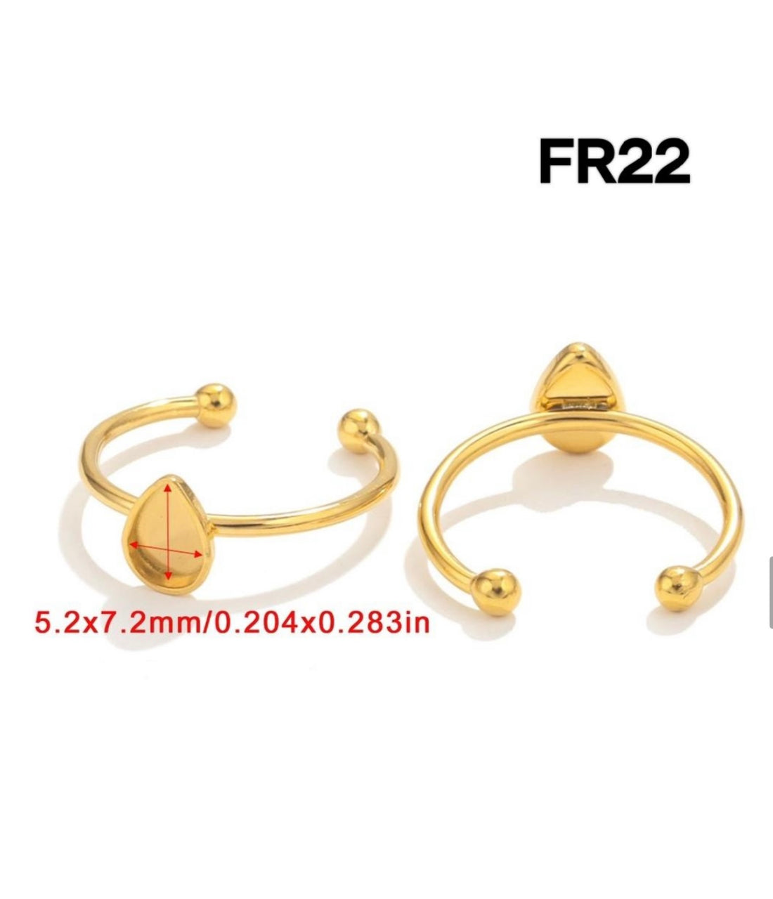 Anti turnish Ring bezel