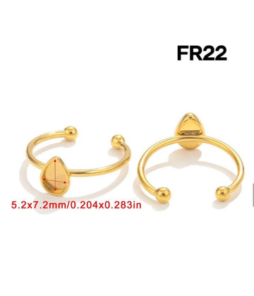 Anti turnish Ring bezel