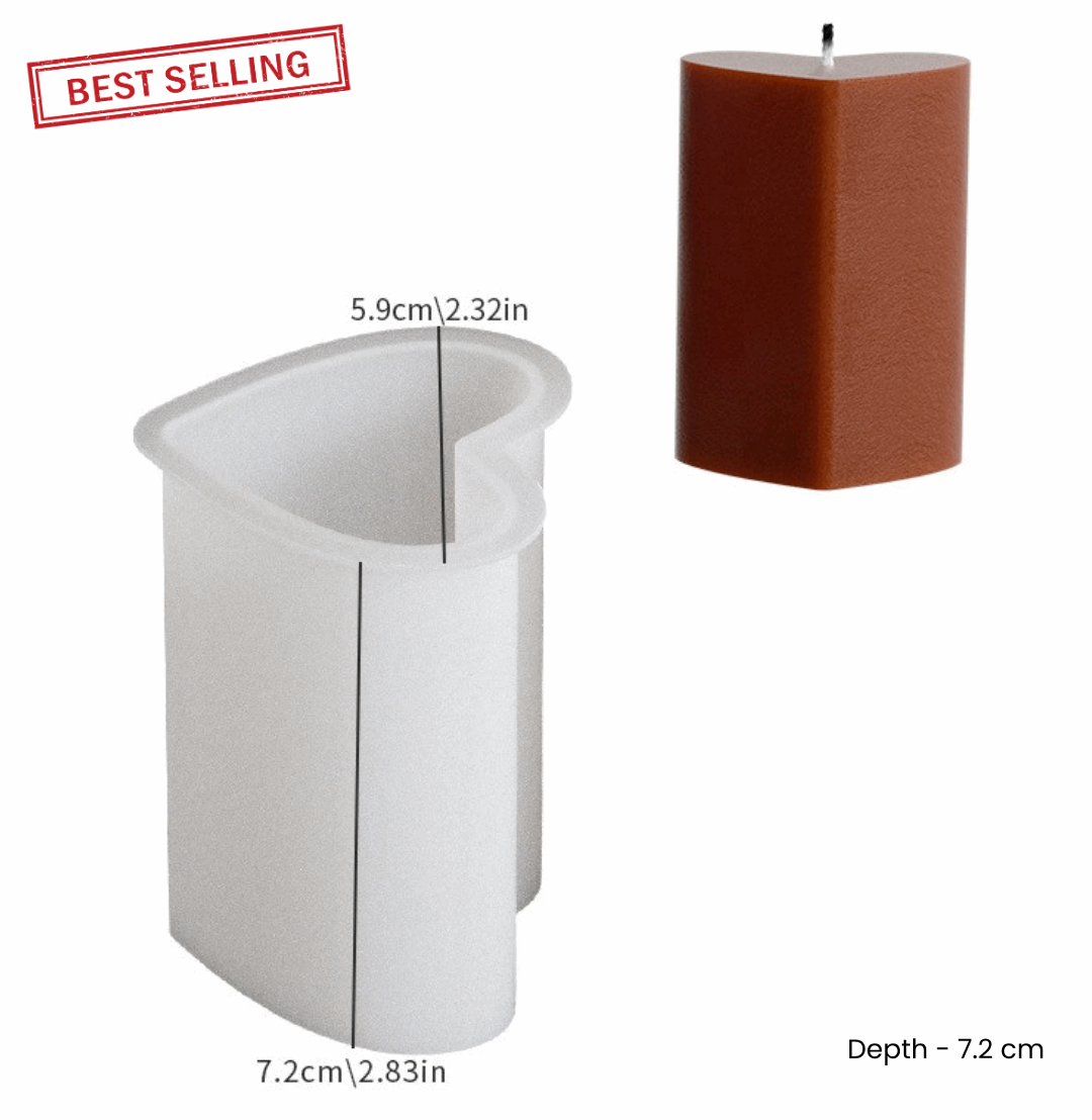Love Pillar Candle Mould 2025