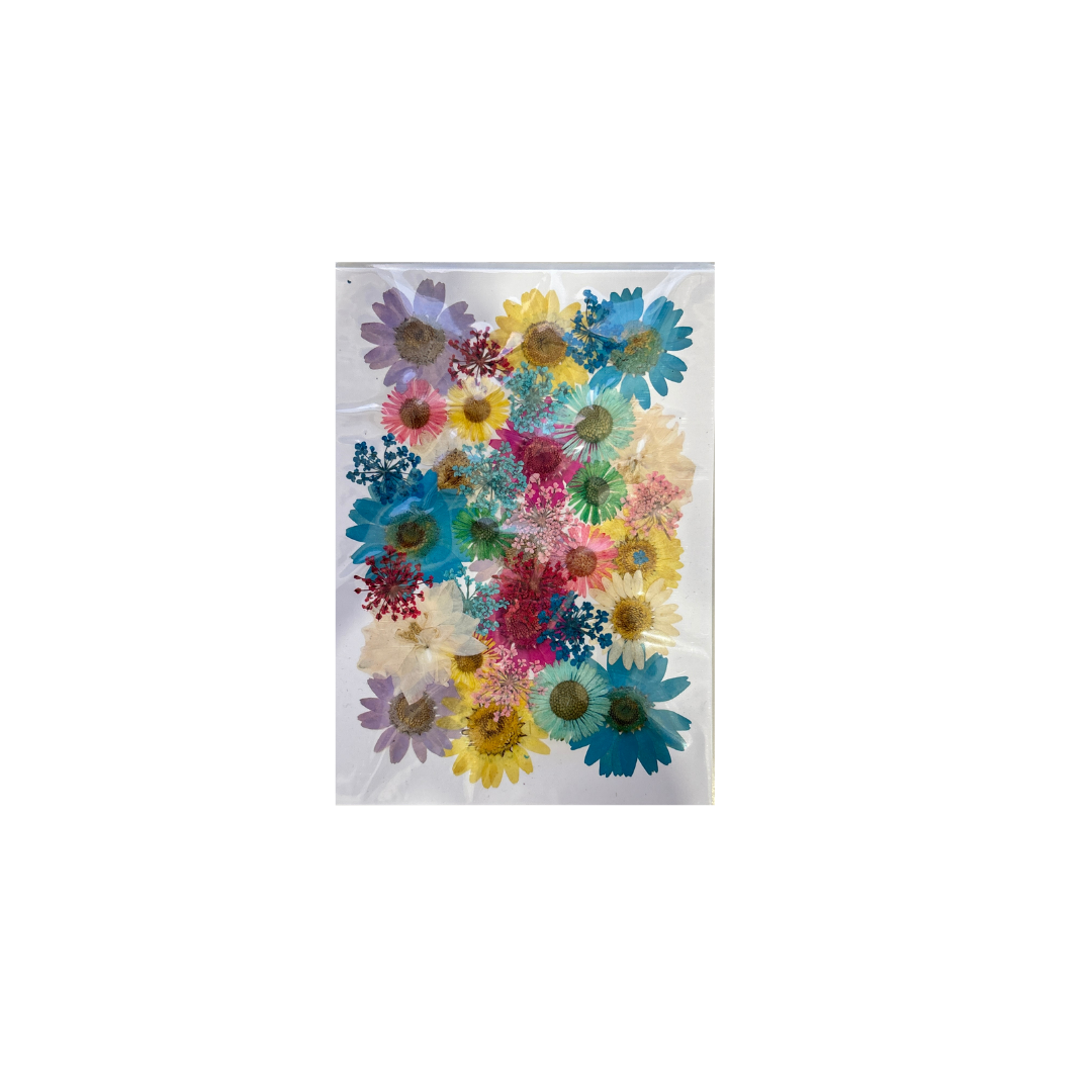 Mix Flower Press On Sheet