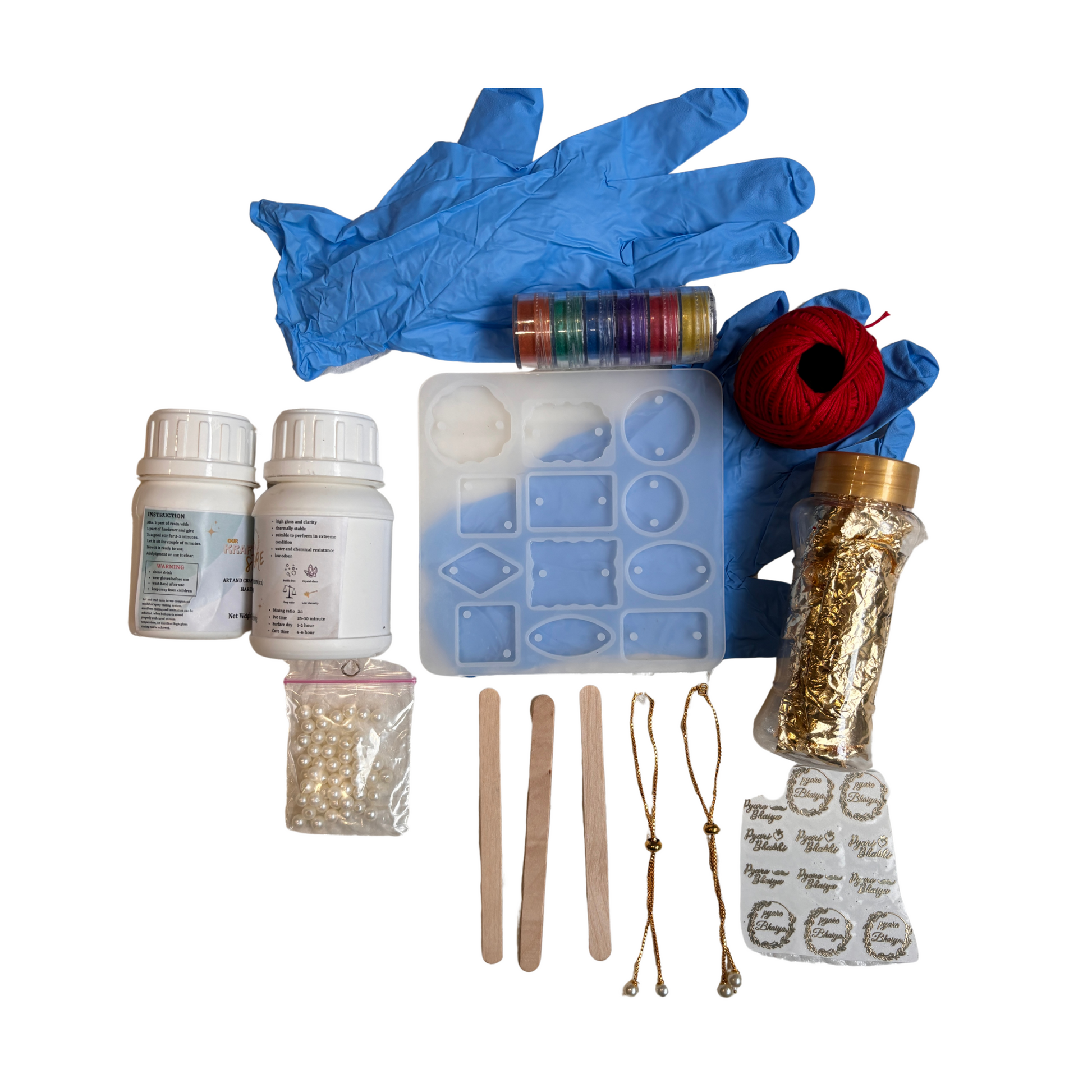 akhi Kit for Resin Art | Complete DIY Rakhi Making Kit