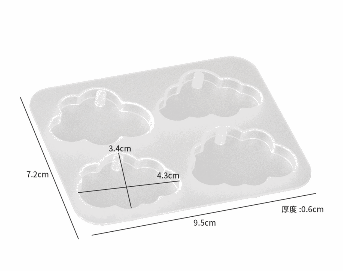 Cloud Pendant / Keychain Mold