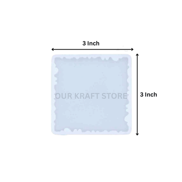 3 Inch Square Agate Coaster Mould