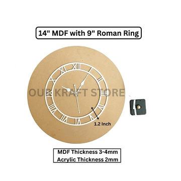 14 Inch Roman Ring Clock Set