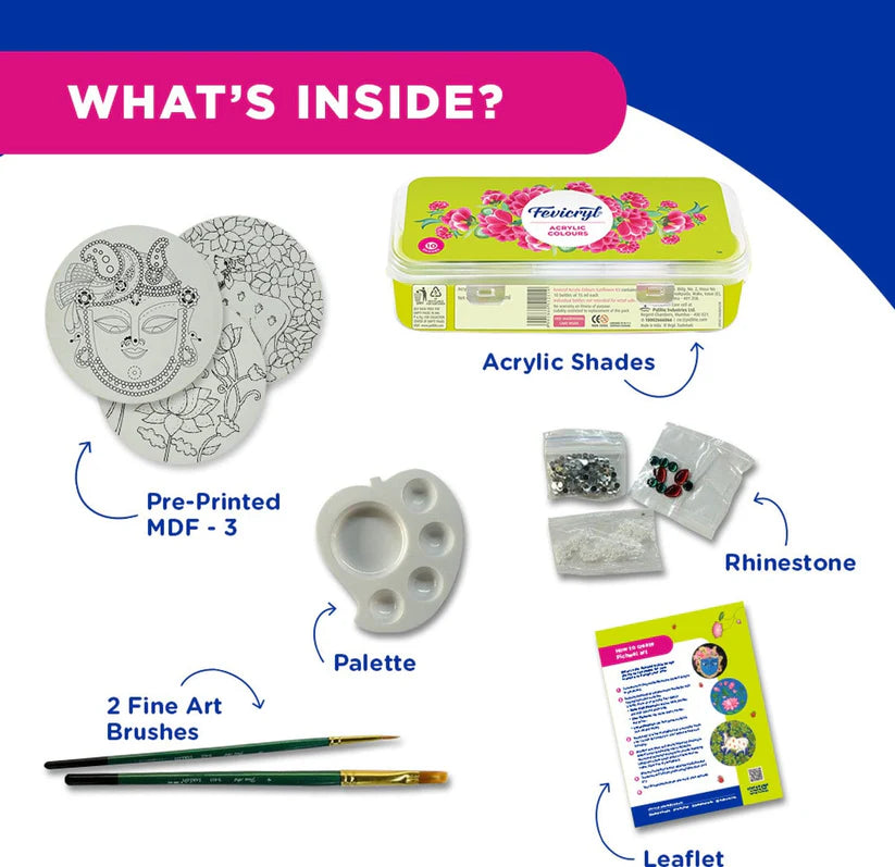 Our Kraft Store X Fevicryl Pichwai Art kit