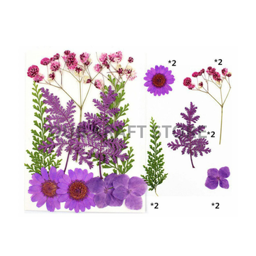 Purple Press On Flower Sheet