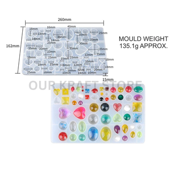 Multi Cavity Gem Stone Mould