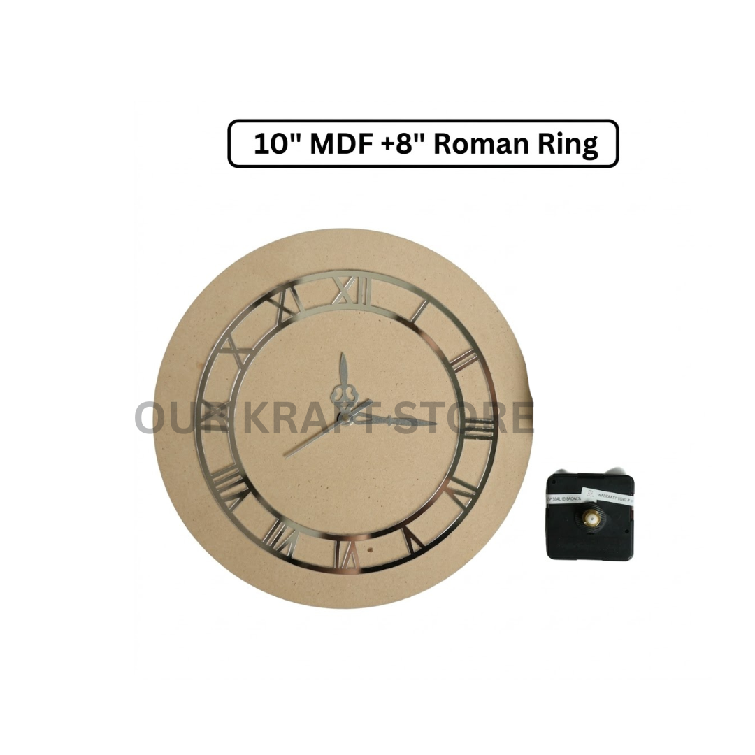 10 inch Roman Ring Clock Set